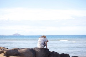 Alone on the Rocks - Maui